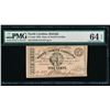 Image 1 : 1863 Five Cent Raleigh NC Obsolete Note PMG 64EPQ