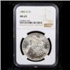 Image 2 : NGC 1883-o Morgan Dollar $1 Graded ms65 By NGC