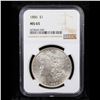 Image 2 : NGC 1886-p Morgan Dollar $1 Graded ms65 By NGC