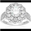 Image 1 : Decadence Sterling Silver 8mm Round Cluster Ring Size 8
