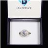 Image 2 : Decadence Sterling Silver 8mm Round Cluster Ring Size 8