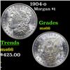 Image 1 : 1904-o Morgan Dollar $1 Grades GEM+ Unc