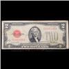 Image 2 : 1928G $2 Red seal United States Note f+