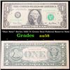 Image 1 : *Star Note* Series 2001 $1 Green Seal Federal Reserve Note Choice AU/BU Slider