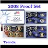 Image 1 : 2008 United States Mint Proof Set - 14 Pieces - Extremely low mintage, hard to find