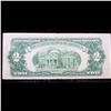 Image 3 : **Star Note** 1928F $2 Red Seal United States Note Grades vf+