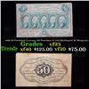 Image 1 : 1863 US Fractional Currency 50¢ First Issue Fr-1312 Washington W/ Monigram Grades vf+