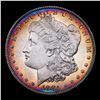 Image 2 : 1881-o Rainbow Toned Morgan Dollar $1 Grades Select Unc