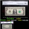 Image 1 : *Star Note* Series 2001 $1 Green Seal Federal Reserve Note St.Louis, Missouri Graded cu64* By CGA