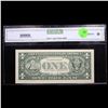 Image 3 : *Star Note* Series 2001 $1 Green Seal Federal Reserve Note St.Louis, Missouri Graded cu64* By CGA