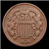 Image 2 : 1865 Two Cent Piece 2c Grades vf++