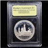 Image 2 : Proof 1996-P Smithsonian Institution Modern Commem Dollar $1 Graded GEM++ Proof Deep Cameo By USCG