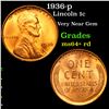 Image 1 : 1936-p Lincoln Cent 1c Grades Choice+ Unc RD