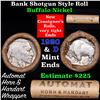 Image 1 : Buffalo Nickel Shotgun Roll in Old Bank Style 'Automat Horn & Hardart' Wrapper 1920 & d Mint Ends Gr