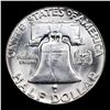 Image 3 : 1954-p Franklin Half Dollar 50c Grades GEM Unc