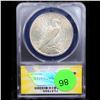 Image 3 : ANACS 1925-p Peace Dollar $1 Graded ms62 By ANACS