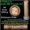 Image 1 : Shotgun Lincoln 1c roll, 1968-p 50 pcs Brandt Wrapper Grades