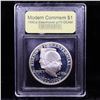 Image 2 : Proof 1990-P Eisenhower Modern Commem Dollar $1 Graded GEM++ Proof Deep Cameo By USCG