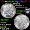 Image 1 : ***Auction Highlight*** 1904-o Morgan Dollar $1 Graded GEM++ Unc By USCG (fc)