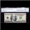 Image 2 : *Star Note* 2006 $100 Federal Reserve Note Graded cu67 By CGA