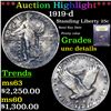 Image 1 : ***Auction Highlight*** 1919-d Standing Liberty Quarter 25c Graded Unc Details By USCG (fc)