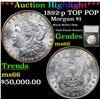 Image 1 : *HIGHLIGHT OF ENTIRE AUCTION* 1892-p TOP POP Morgan Dollar $1 Graded ms66 By SEGS (fc)