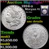 Image 1 : ***Auction Highlight*** 1894-o Morgan Dollar $1 Graded Unc Details By USCG (fc)
