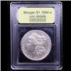 Image 4 : ***Auction Highlight*** 1894-o Morgan Dollar $1 Graded Unc Details By USCG (fc)