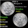 Image 1 : 1891-s Morgan Dollar $1 Grades Select Unc