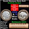 Image 1 : Buffalo Nickel Shotgun Roll in Old Bank Style 'Automat Horn & Hardart' Wrapper 1919 & d Mint Ends Gr