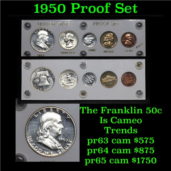 ***Auction Highlight*** 1950 Proof Set in Capital Plastic Holder   (fc)