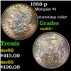 Image 1 : 1886-p Morgan Dollar $1 Grades GEM+ Unc