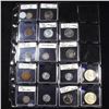 Image 2 : Mixed Page of coins (Washington 25c, Lincoln 1c, Franklin 50c, Barber 10c, 3cn, 2c, Seated 1/2 10c) 