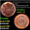 Image 1 : 1863 Staudingers Ny-630-BS-1A Civil War Token 1c Grades Select+ Unc RB