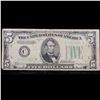 Image 2 : **Star Note** 1934a $5 Green Seal Federal Reserve Note (Philadelphia, PA) Grades vf, very fine