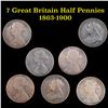 Image 1 : Group of 7 British Pennies