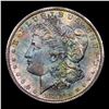Image 2 : 1880-s Colorfully Toned Morgan Dollar $1 Grades Choice+ Unc
