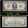 Image 1 : 1928 $100 Green Seal Federal Reserve Note Reddemable In Gold Grades vf+