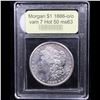 Image 4 : ***Auction Highlight*** 1886-o /o vam 7 Hot 50 Morgan Dollar $1 Graded Select Unc By USCG (fc)