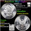 Image 1 : *HIGHLIGHT OF ENTIRE AUCTION* 1889-cc Morgan Dollar $1 Graded ms64 details By SEGS (fc)