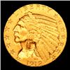 Image 2 : ***Auction Highlight*** 1912-s Gold Indian Half Eagle $5 Graded Select Unc By USCG (fc)