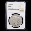 Image 2 : NGC 1928-s Peace Dollar $1 Graded vf30 By NGC