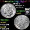 Image 1 : ***Auction Highlight*** 1898-s Morgan Dollar $1 Graded Select Unc By USCG (fc)