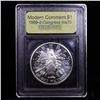 Image 2 : 1989-d Congress Modern Commem Dollar $1 Graded ms70, Perfection By USCG