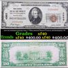 Image 1 : 1929 $20 National Currency Type 1  'Union National Banj & Trust Co. OF Huntingdon, PA' Grades xf