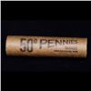 Image 4 : Mixed small cents 1c orig shotgun roll, 1918-s Wheat Cent, 1888 Indian cent other end, McDonalds Wra