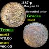 Image 1 : 1887-p Morgan Dollar $1 Grades Select Unc
