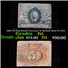 Image 1 : 1863 US Fractional Currency 5c Second Issue fr-1232 Grades f+