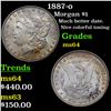 Image 1 : 1887-o Morgan Dollar $1 Grades Choice Unc