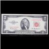 Image 2 : *Star Note* 1953A $2 Red Seal United States Note Grades Select AU